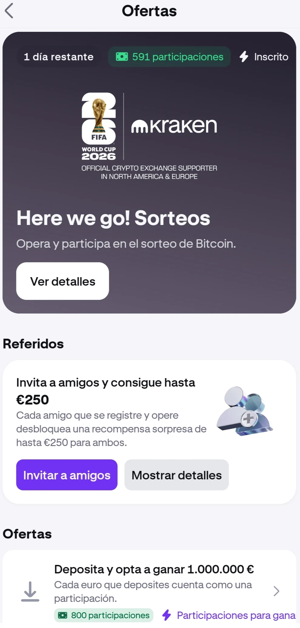 Programa de invitación de Kraken